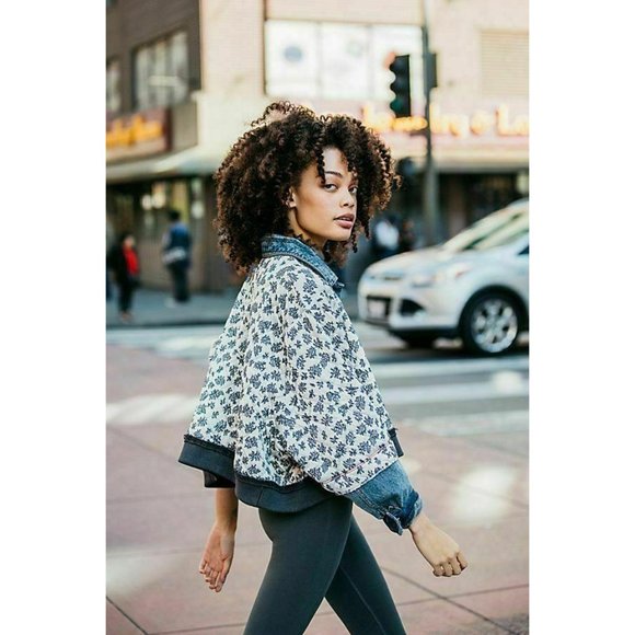 Ditsy Denim Jean Jacket Daisy Xss 